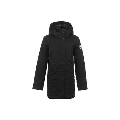 【自营】Canada Goose女士标识徽章腰部抽绳宽松连帽休闲夹克外套