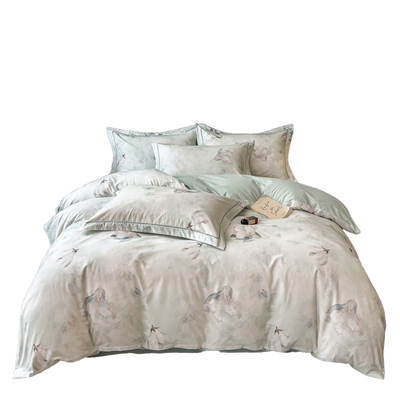 洁丽雅加厚磨毛被罩全棉纯棉2025新款单人被套单件150x200x230cm