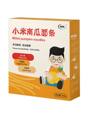 健稚小米南瓜面条无麸质谷蔬面条