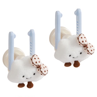 吸盘发夹发箍收纳神器上墙架子壁挂式发饰头绳发圈抓夹多巴胺挂钩