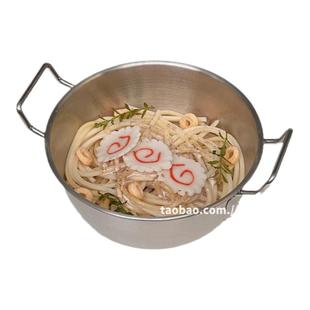 ok maji韩式304不锈钢餐具双耳碗家用泡面专用大碗螺蛳粉大号汤碗