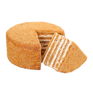 俄罗斯风味提拉米苏蜂蜜奶油千层蛋糕整箱5个包装早餐休闲零食品