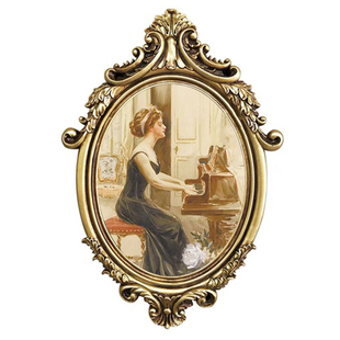 复古森林欧式相框画框装饰盘家居民宿墙面装饰文艺轻奢壁挂照片墙