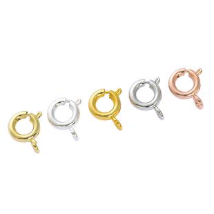 包14k/18k金弹簧扣配件diy手链项链扣子接头吊坠连接扣小万用扣头