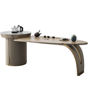 Mobeier 白蜡木实木茶桌办公室轻奢高端创意功夫茶台椅组合