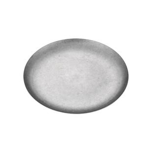 复古甜品盘创意餐盘不锈钢盘子平盘餐具托盘碟小盘子圆盘浅盘户外