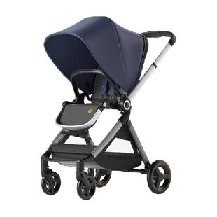 elittle逸乐途emu婴儿推车双向轻便高景观可坐可躺一键折叠宝宝车