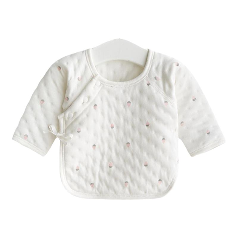 新生婴儿衣服夹棉薄棉秋冬半背衣