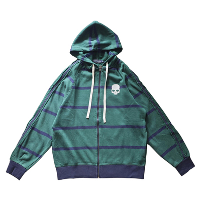 秋冬男装卫衣连帽骷颅头刺绣