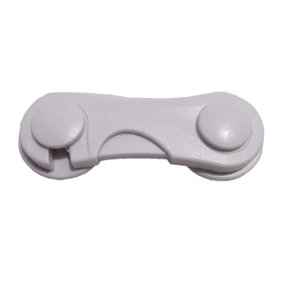 儿童安全柜门锁婴儿对开锁 宝宝安全平面柜子锁橱柜冰箱锁 10个装