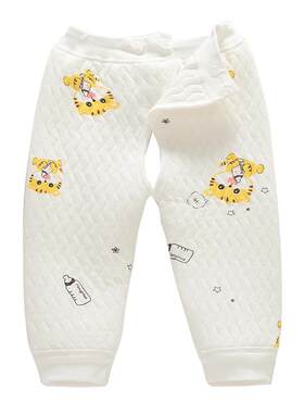 0-1岁婴幼儿夹棉保暖裤调腰开档
