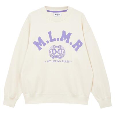 卫衣撞色宽松MLMR圆领卫衣绫致