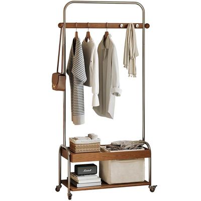 实木衣帽架落地卧室家用挂衣架