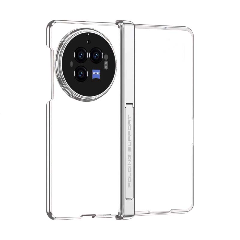 适用于vivoxfold3手机壳透明磁吸折叠屏中轴全包支架新款xfold3pro保护套超薄xfold3自带防窥钢化膜全包防摔