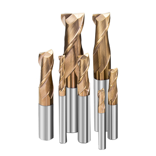 62度钨钢铣刀2刃合金涂层加长立铣刀cnc刀具键槽铣刀钻头1-20mm