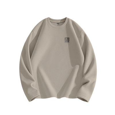 真维斯德绒打底衫男款长袖t恤男款2026新款圆领保暖内衣男士上衣L