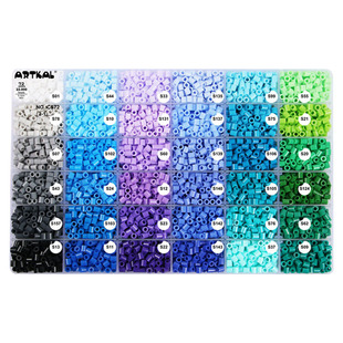 优肯5MM大豆补充包216色盒装拼豆豆材料包融合拼豆补充装手工拼图