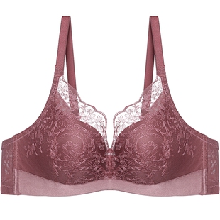 aimer在线-初恋3/4无托中厚模杯本命年红品红色文胸AM176761