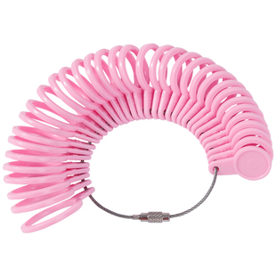 戒指圈测量工具手指大小尺寸塑料圈港度戒指尺码测量环指圈量号器