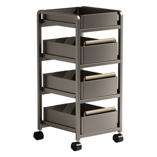 橱柜内小推车置物架厨房家用果蔬嵌入推车橱柜下菜篮子收纳移动架