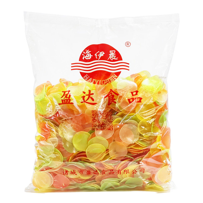 山东特产彩色虾片原色虾片 炸油虾片原料 20斤龙虾片整箱大袋包邮