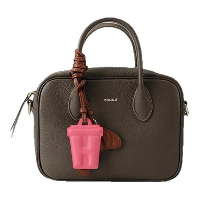 红谷包女2025新款质感真皮腋下包