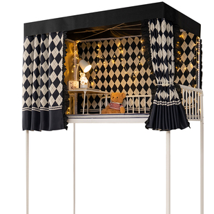 学生宿舍床帘上铺下铺强遮光帘子全包带顶大学寝室加厚下桌遮挡帘