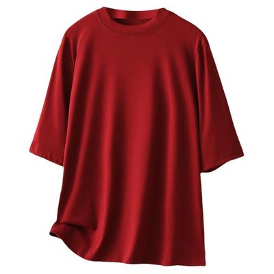 秋季大码中袖打底衫上衣女T恤潮