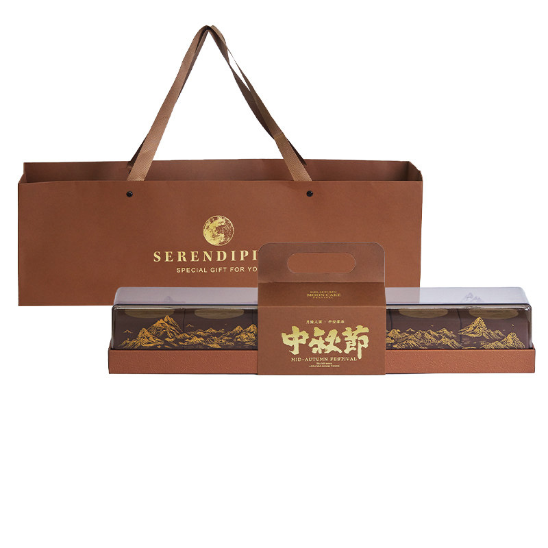 中秋高档月饼礼盒手提定制