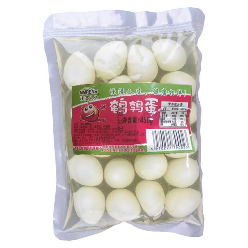 450g*5包清水鹌鹑蛋去壳熟白水火锅食材关东煮新鲜麻辣烫炸串商用
