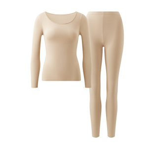 有棵树塑形美体肌底衣保暖套装冬季无痕打底内衣女防静电显廋修身