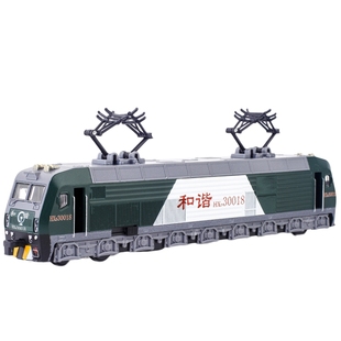 老式合金火车头复兴号仿真东风内燃机车地铁模型小车厢和谐号玩具
