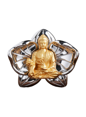 药师佛纯银耳钉藏传饰品女士耳饰