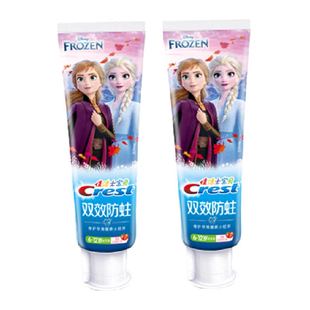 佳洁士儿童牙膏含氟双效防蛀健康固齿90g×2支