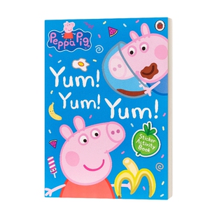 英文原版绘本 Peppa Pig Yum! Yum! Yum! Sticker Activity Book 小猪佩奇 真好吃 互动书 英文版 进口英语原版书籍