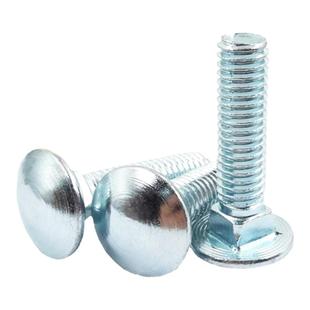 碳钢镀锌英美制半圆头方颈螺栓 1/4 马车螺丝钉5/16桥架螺丝钉3/8
