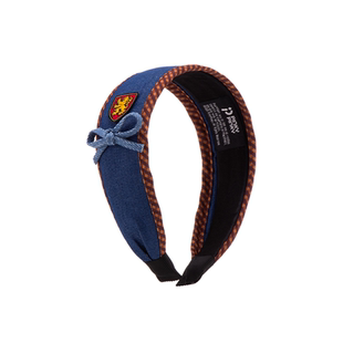 哈利波特正版周边牛仔格纹发箍高颜值头饰蓝色格纹学院风发饰饰品