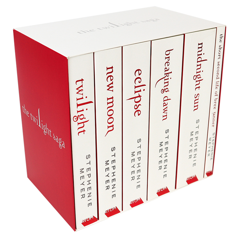 预售英文原版 暮光之城6册套装Twilight Saga 6 Book Set全套全集英语小说 暮色新月月食破晓午夜阳光 布瑞坦纳短暂的第二人生