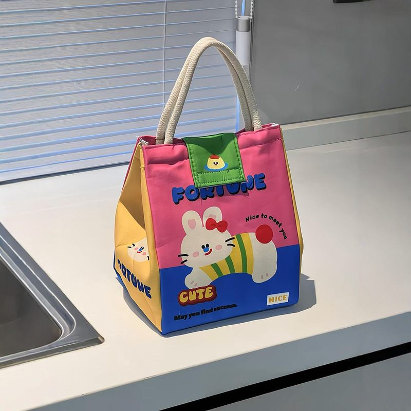 可爱饭盒手提袋便当保温袋餐包加厚铝箔早餐袋通勤上班族2025新款