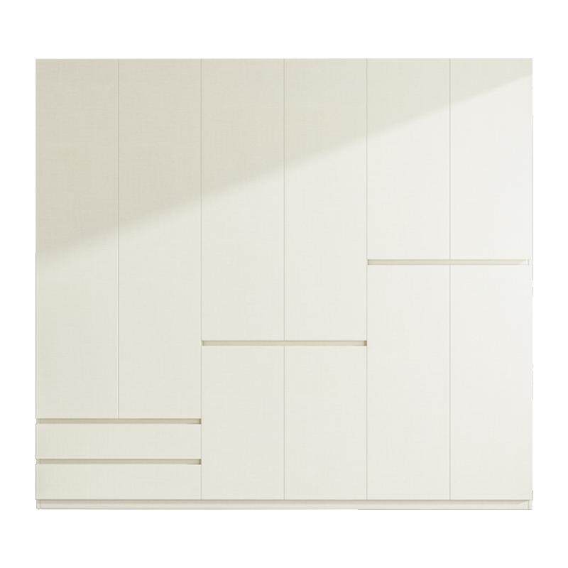 国补定制免拉手分段式衣柜实木欧松板到顶ENF级卧室家用大衣橱柜