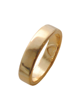 内刻爱心宽版戒指女潮食指环百搭