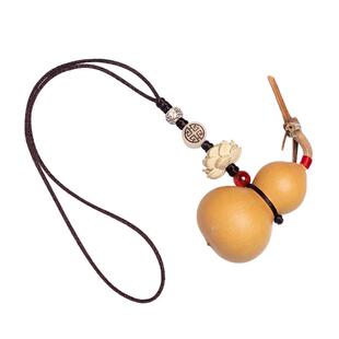 天然葫芦汽车挂件门对门吉祥结挂件与邻居门对门吊坠摆件木莲花礼