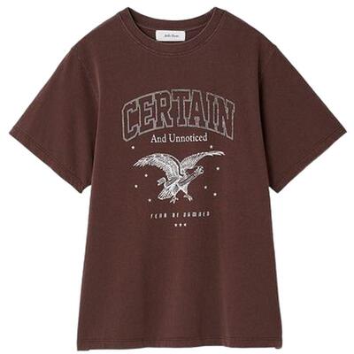 Mila Owen25秋冬新品百搭日系字母休闲印花短袖T恤09WCT254104