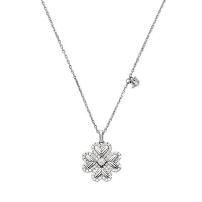 阿玛尼曾舜晞同款密镶幸运芯项链