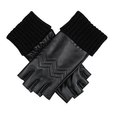 DENTS抓绒半指机车女士羊皮手套