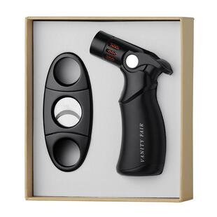 古巴雪茄剪套装专用雪茄刀打孔器喷枪打火机工具进口雪茄剪刀配件