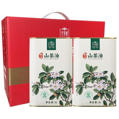 千岁好绿色认证1L*2罐山茶油
