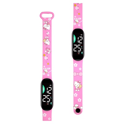 凯蒂猫时尚卡通印花电子表