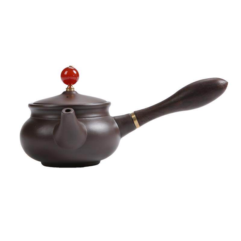 紫砂茶壶侧把壶陶瓷功夫茶具单壶