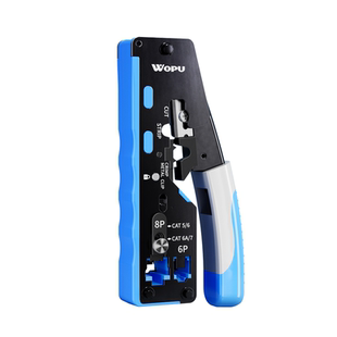 沃浦七类网线钳子专业级七类网络水晶头压线钳网线夹超6类网线水晶头钳子家用非屏蔽/屏蔽燕尾水晶头网钳